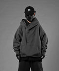 HiH38 Grey Layered Hoodie