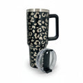 40 oz Tumbler with Leopard Print – Trendy and Insulated for Daily Use