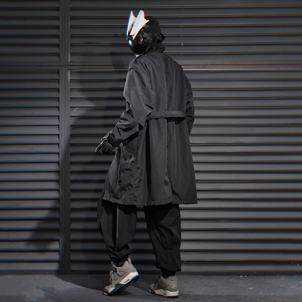 HiJ38 I-Tech Anorak Trench Coat