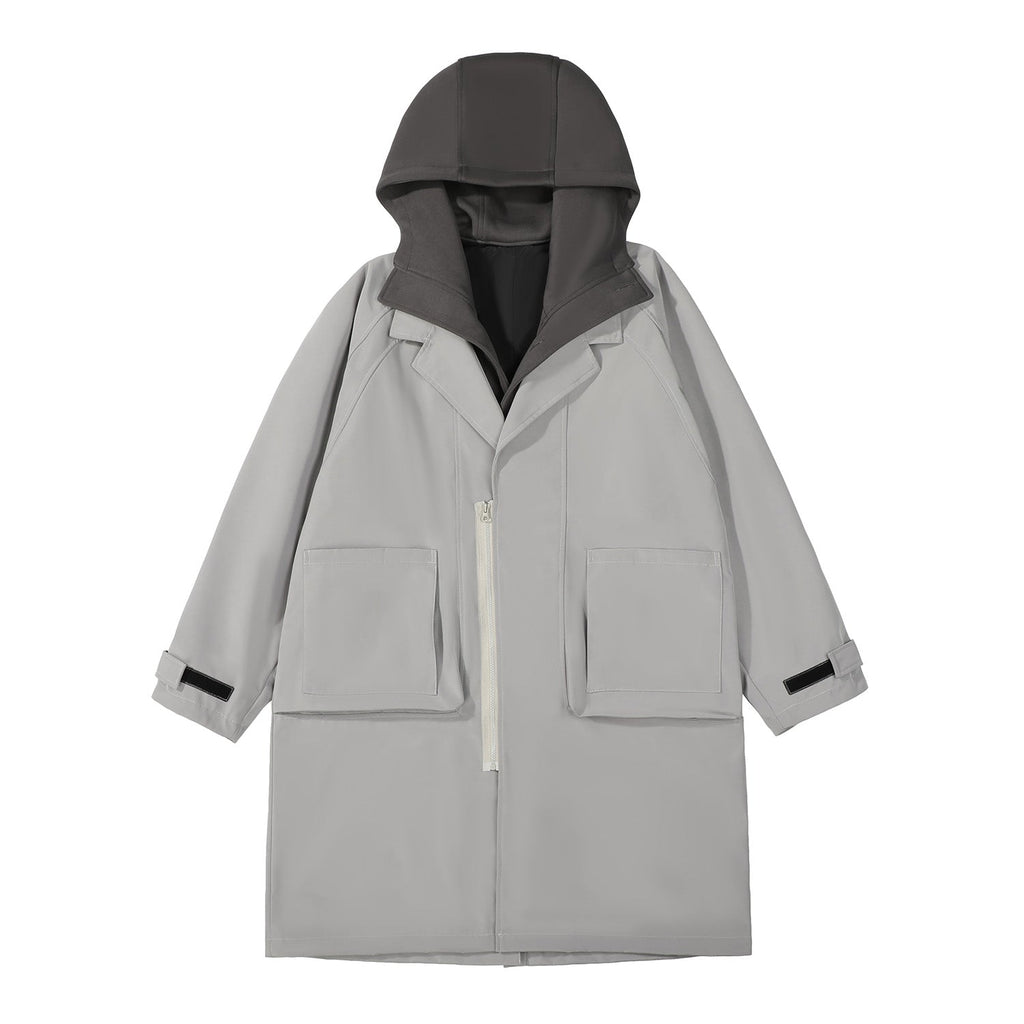 HiJ36 Grey Urban Trench Coat