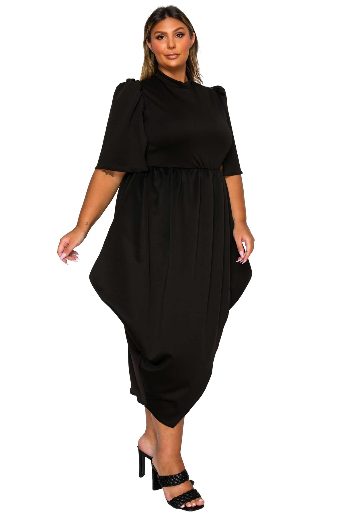 Aesira Tulip Hem Pocket Dress