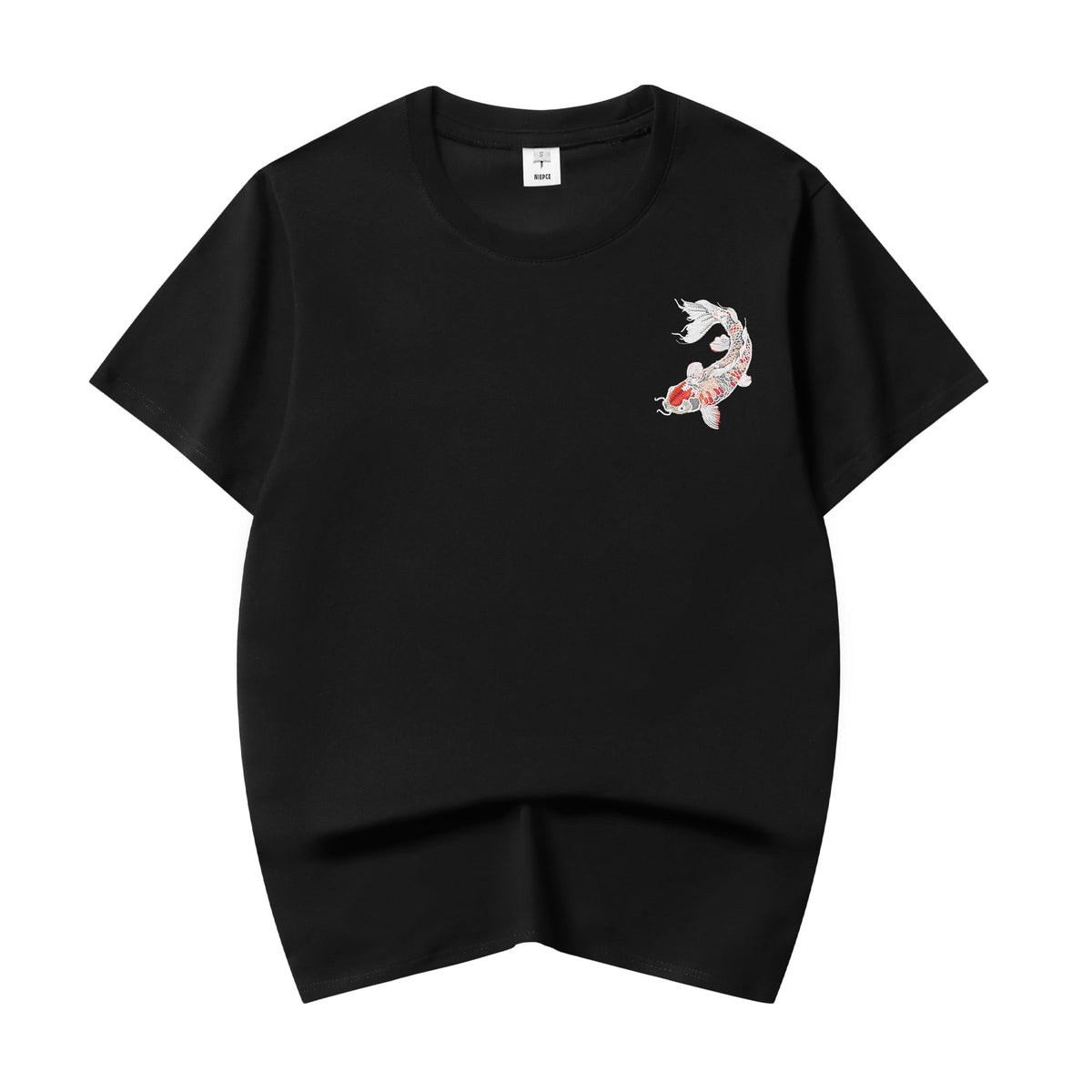 ET514 Koi Fish Embroidered Tee