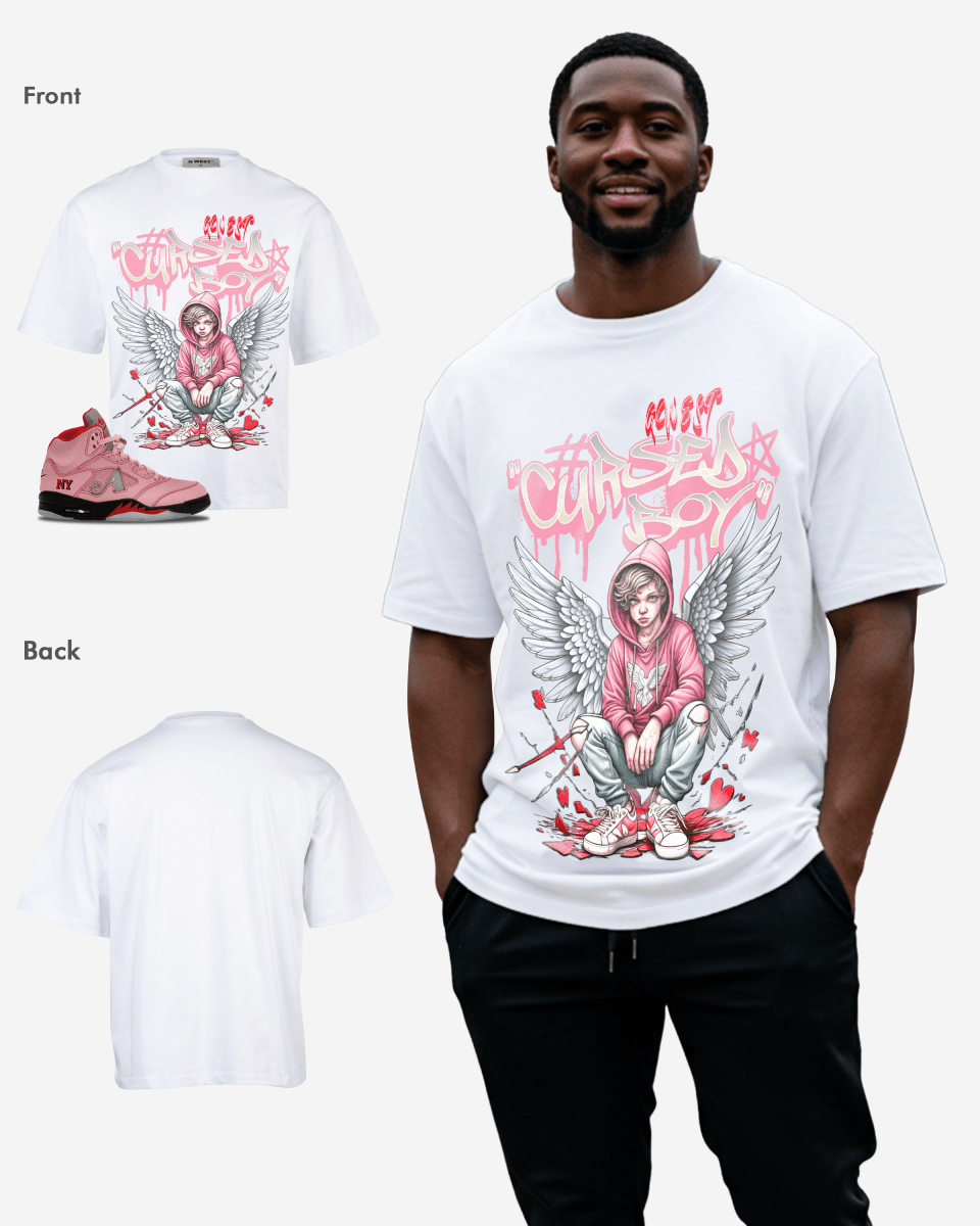 G West Cursed Boy Oversized Men's T-Shirt