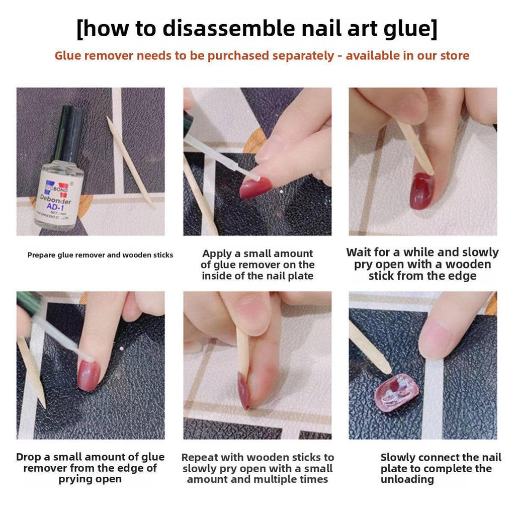 1075 Handmade Nail Wear Nail Art Reusable Press on Nails False Nails