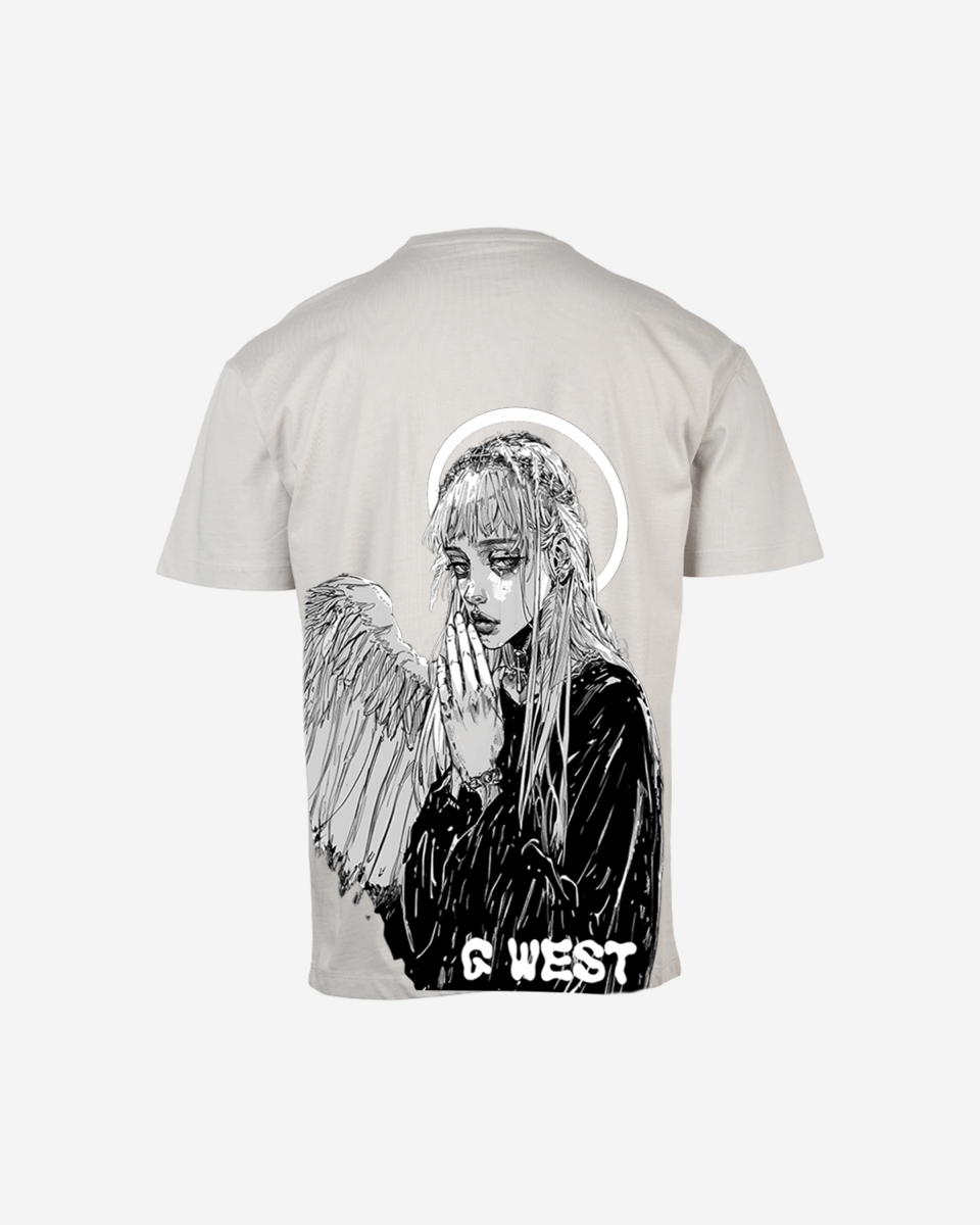 G West Mens Oversized Angel Girl Tee