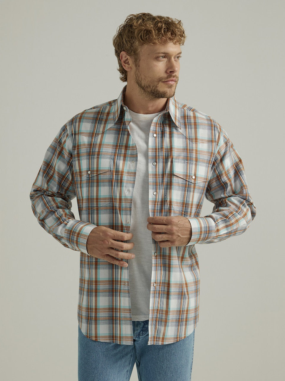 Wrangler - Men's Wrinkle Resist Long Sleeve Shirt - 112330396