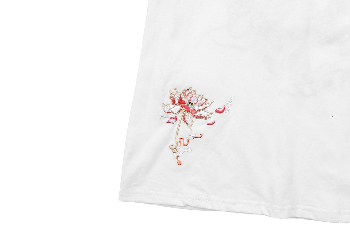 KH606 Blue Phoenix Embroidery Tee